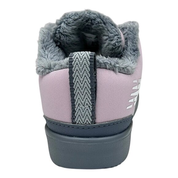 New Balance Little Girls Faux Fur Winter Sneaker Size 11 Light Pink Gray Wide - Picture 7 of 16